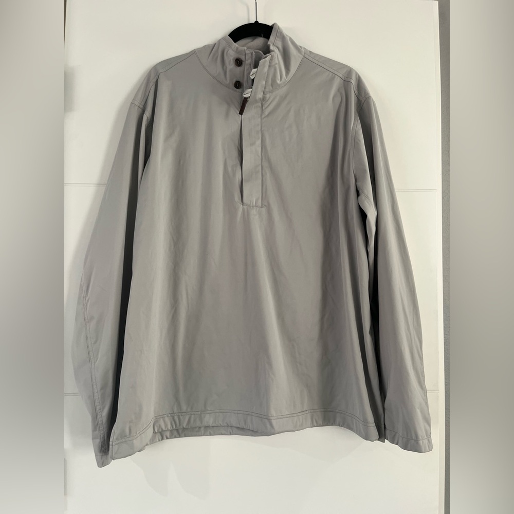 Ralph Lauren POLO GOLF Men’s Performance Wind-shirt XL 1/4 Zip Gray Jacket